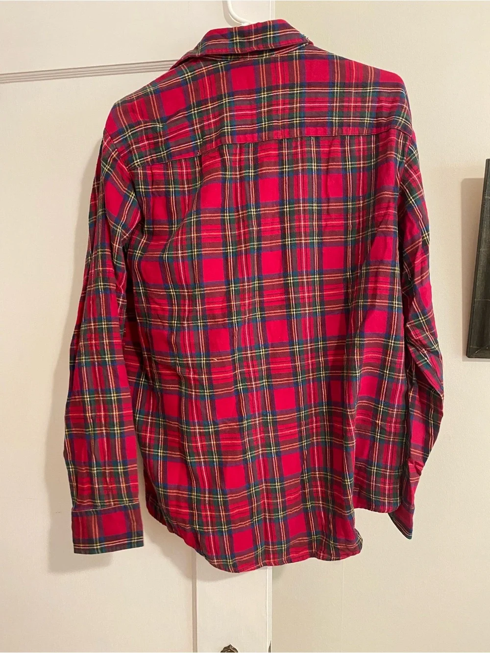 River Trader Vintage Red Plaid Flannel Shirt 100% Cotton Men’s Medium